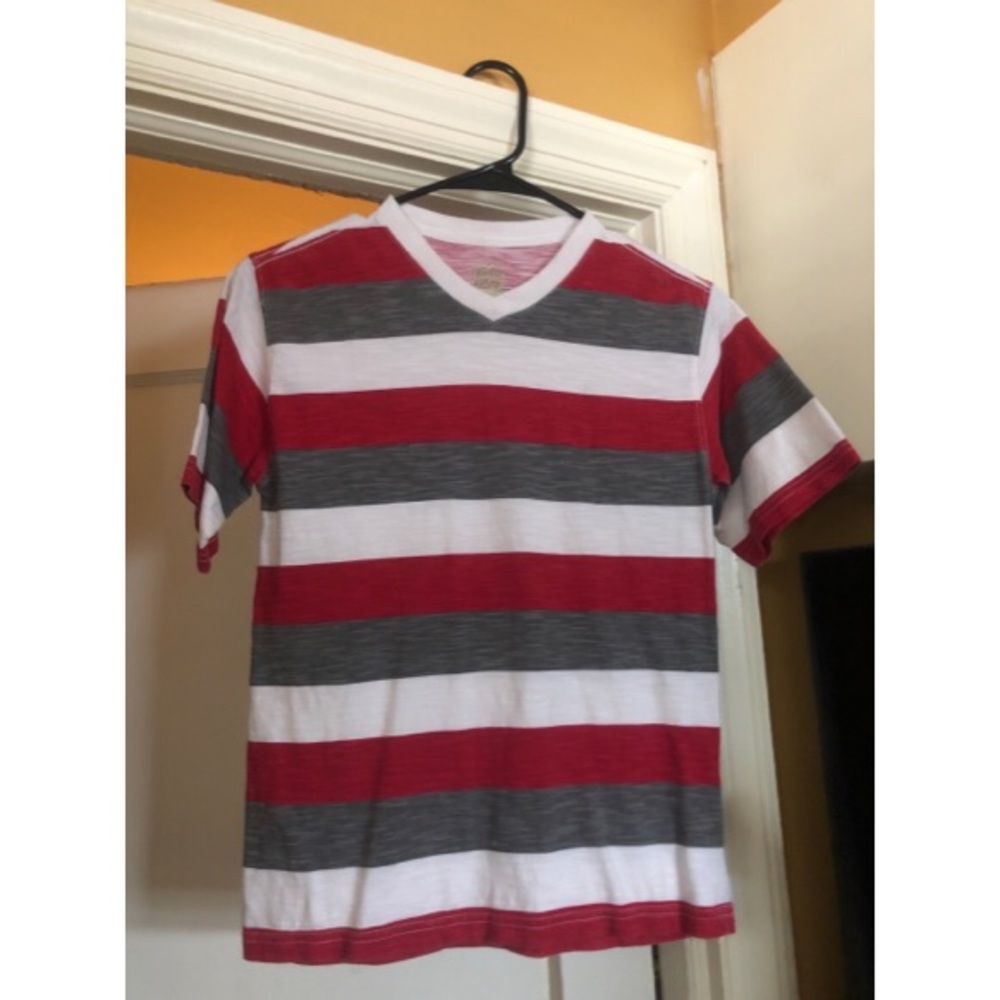 Boys’ 100% Cotton V-Neck Top, Sz. L (10/12)